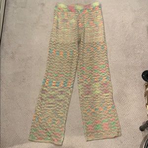 Colorful flowy pants from Italy